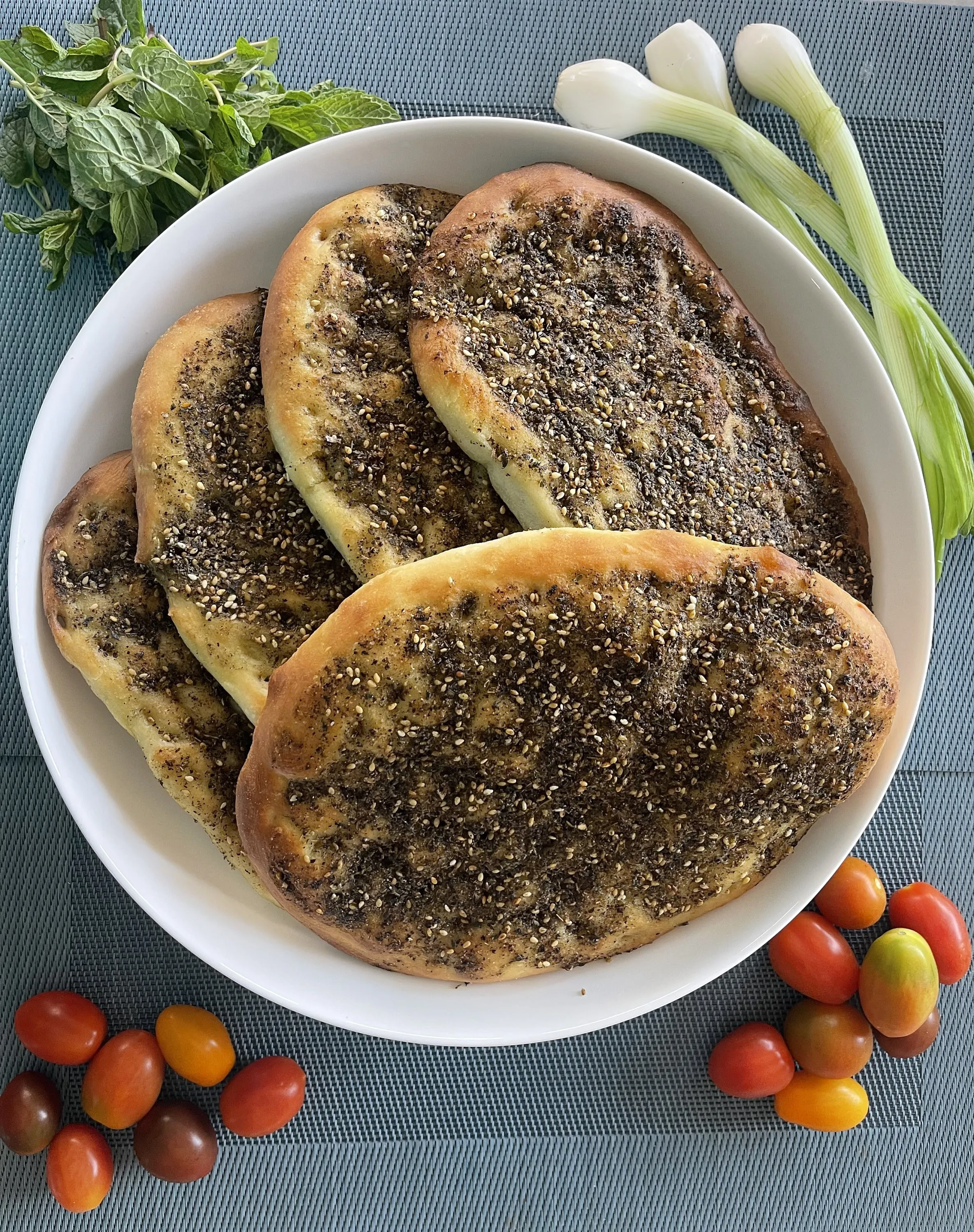 Authentic Zaatar Pie at ZamZam Wraps in Regina